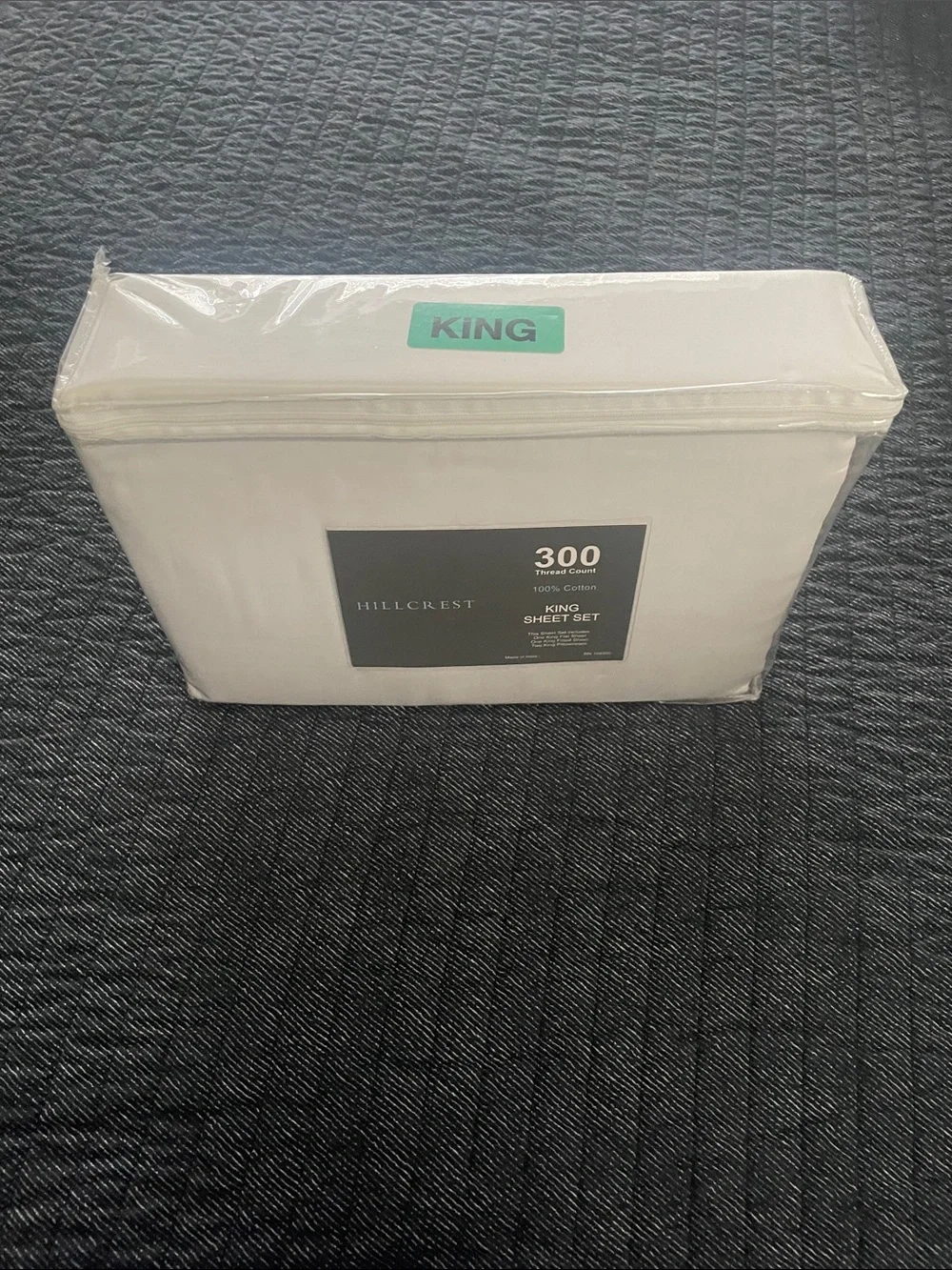 300 Thread Count King Sheet Set - White